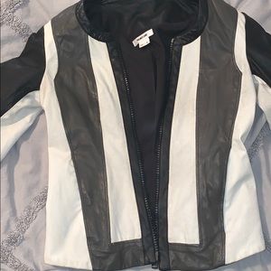 Helmut Lang 2 tone leather jacket